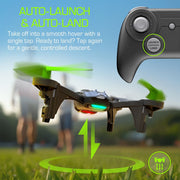Skyrocket Toys Type-R Racing Drone, High-Speed 30+ MPH, One-Touch Stunts, Rechargeable LiPo Battery, White/Black, 18727