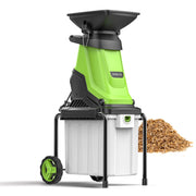 Steelite Heavy-Duty Electric Wood Chipper, 15-Amp Brushless Motor, 1.75 Inch Cutting Diameter, 50L Collection Bin, Corded