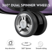 Ricardo Beverly Hills 567-20-536-4WB Kentfield Hardside Carry-on Luggage, Expandable, 360 Dual Spinner Wheels, Silver Lilac, 20 in