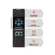 Maxview Optics Maxcam7 Outdoor Action Video Camera, 4K UHD 60fps, 12MP, 8x Optical Zoom, Waterproof Black MV-7