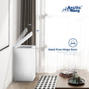 Arctic King 3.5 Cu Ft Convertible Chest Freezer and Refrigerator, Manual Defrost, Mechanical Thermostat, Removable Basket, White, AERC04M3CWW