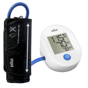 Braun BUA4000US ExactFit 1E Upper Arm Blood Pressure Monitor, Soft Inflation Technology, Large LCD Display, Universal Cuff 8.6-16.5 in, Battery Powered
