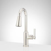 Signature Hardware 483551 Greyfield Single Handle Bar Faucet Deckplate included in Polished Nickel