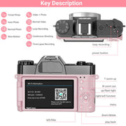 Saneen Digital Camera 6K 64MP Wifi Vlogging Cameras 3
