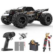 DEERC 9309E 1/16 Scale Electric Off-Road RC Monster Truck, 4WD, 40KPH, Waterproof, Dual 1500mAh Batteries, Black