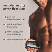 Nood Flasher 2.0 IPL Laser Hair Removal Device, Pain-Free Permanent Results, Matte Black, Corded KCA423