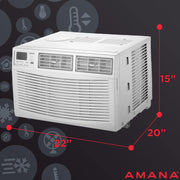 Amana AMAP121CW 12,000 BTU 115V Window-Mounted Air Conditioner Remote Control, White