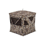 Pursuit XL Ground Blind and Hunting Chair Combo, 150-Denier Polyester Camo, Hub-Style Frame