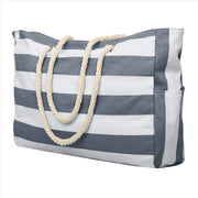Foldable Beach Bag, Gray - Waterproof