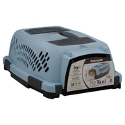 Aspen Pet Pet Porter Plastic Kennel, Up to 10 Pounds, Blue Air/Coffee Grounds Brown