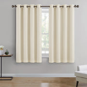 Better Homes & Gardens BHF166170517017 Woven Textured Grommet Blackout Curtain Panel, Ivory, 50 in W x 63 in L