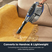 Eureka Corded Stick Vacuum Cleaner, 2-in-1 Handheld, Anti-Tangle Brush Roll, LED Headlights, Lightweight 6.3 lb, Blue, NES520BL