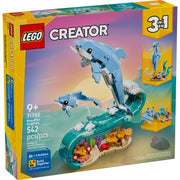 LEGO Creator 3 in 1 Sea Animals Building Toy, 542 Pieces, Multicolor, 6585561