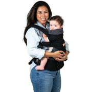 Baby Trend Caleo 3-in-1 Newborn Hip Seat Baby Carrier, Snuggle Midnight, 100% Cotton, Machine Washable, Lumbar Support, Built-in Sun Hood, CA01F52A