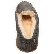 Minnetonka Sheepskin Tobie Slippers for Men - Charcoal - 12M