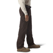 Wrangler Riggs Workwear Ripstop Ranger Cargo Pants, Dark Brown, 32W x 30L, 100% Cotton, Reinforced Knees, Room2Move Fit, 3W060DB