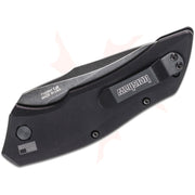 Kershaw 7100BW Launch 1 Auto Folding Knife 3.4in Drop Point Blackwash Blade