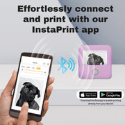 Core Innovations CTP500 Bluetooth Mini Portable Inkless Thermal Printer and Label Maker, Wireless, Compatible with Android and iOS, Purple