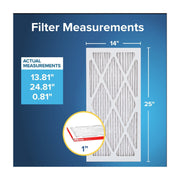 Filtrete Furnace Air Filter 14x25x1, MPR 1000, MERV 11 Allergen Defense, 6 Pack