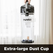 Eureka PowerSpeed Upright Vacuum Cleaner, Lightweight, 2.6L Dust Cup, Pet Turbo Tool, Five Height Settings, Black Yellow