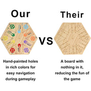 Medikaison medium size Original Marble Game Wahoo Board Game, Medium Size