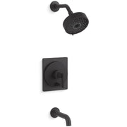 Kohler Castia by Studio McGee Rite-Temp Bath and Shower Trim Kit, Matte Black, 2.5 GPM, Single Function Shower Head, T35918-4Y-BL