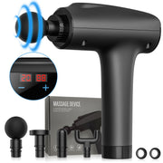 Cshidworld Handheld Deep Tissue Massage Gun, 99 Speed Adjustable, 10 Customized Massage Heads, Quiet Brushless Motor, Portable