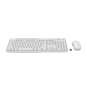 Logitech MK270 Wireless Keyboard and Mouse Combo, Full Size Keyboard with Number Pad and Multimedia Hotkeys, Off White, 2.4 GHz Wireless, 920-013290