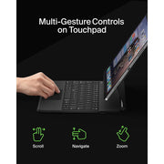 Belkin Pro Keyboard Case with Backlit Bluetooth Keyboard, Magnetic Stand, Trackpad, Multimedia Keys, Apple Pencil Storage, Black, for iPad Air 13 and iPad Pro 12.9 BBZ003tt-V1