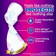 Always Radiant Extra Heavy Overnight Pads with FlexFoam Technology, Size 5, Unscented, 34 Count