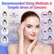 EMS Neck & Face Beauty Device - Microcurrent & Light Therapy for Wrinkle Reduction & Skin Rejuvenation