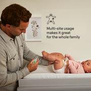 Braun Baby 3-in-1 Digital Thermometer, Flexible Soft Tip, Color-Coded Backlit Display, Battery Powered, Gray