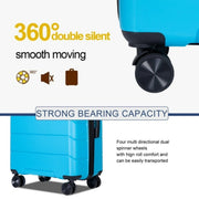 Travelhouse TH603102-2 3 Piece Hardside Luggage Set w/TSA Lock Spinner Wheels 20/24/28