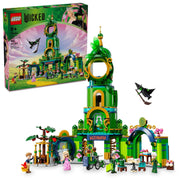 LEGO 6512680 Wicked Welcome to Emerald City Collectible Toy, Dollhouse Playset w/Glinda & Elphaba Mini Dolls, 75684
