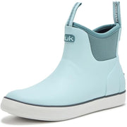 HUK Women's Rogue Wave Waterproof Rain Boots, Heron Blue, Size 10, Slip-On Deck Boots H6800004-395