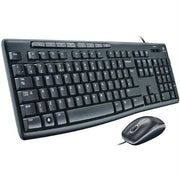 Logitech 920-002714 MK200 Media Keyboard and Mouse, Black