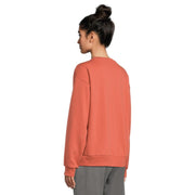 The North Face Evolution Embroidered Oversized Crew Sweatshirt, Women's, Mars Dust, Cotton-Polyester Blend, Pullover, NF0A8FKTBOU