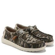 HEYDUDE Wally Mossy Oak Shoes for Men - Mossy Oak Bottomland - 10M