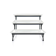 Elama 3 Tier Serveware Set Porcelain Tiered Server 975115623M - WHITE ONE SIZE