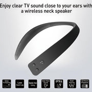 Panasonic WN10 Wireless Wearable TV Neck Speaker, Bluetooth, Built-In Microphone, Splashproof IPX4, Connect Two Devices, SC-WN10PP-K