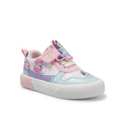 Bluey GTBY26GU002 Bluey & Bingo Toddler Girls Glitter Court Sneaker, Size: 12 Toddler, Blue Pink