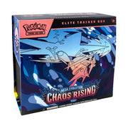 Pokmon Chaos Rising Elite Trainer Box Mega Evolution Expansion with 9 Booster Packs Full-Art Fennekin Promo Card 65 Card Sleeves Energy Cards Dice Collector's Box