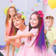 DAKIMOE VM-RFS-1 Hair Chalk Comb Temporary Bright Hair Color Dye for Girls Kids, Set 3 (6 Color)