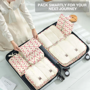 Livhil 8Pcs Packing Cubes for Luggage Packing Cubes for Travel Luggage Packing Organizers (Bow)