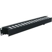 Middle Atlantic PHCM Horizontal Cable Manager, Plastic, 1U Rack Height, 2in Depth, Removable Hinged Cover, PHCM-1-2