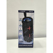 Fisher FBT284K-BET Rogue Bluetooth Portable Speaker FM Radio, Black