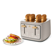 Beautiful 19563 4-Slice Toaster with Touch-Activated Display, Porcini Taupe by Drew Barrymore