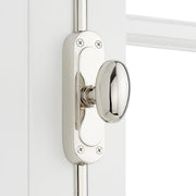 Signature Hardware Odette 72 Inch Tall Window Cremone Security Bolt, Polished Nickel, Solid Brass