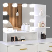 Ktaxon Makeup Vanity Desk Set W/9 Drawers & USB Charging Station, White - Durable