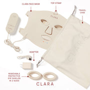 Clara 2D Red Light Therapy Mask, Anti-Aging Skin Repair Device for Face, Suitable for All Skin Types